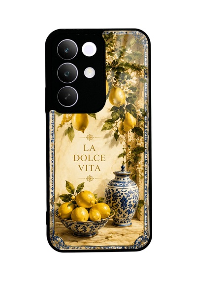 Realme C85 La Dolce Lemon Tasarımlı Glossy Telefon Kılıfı Yellow