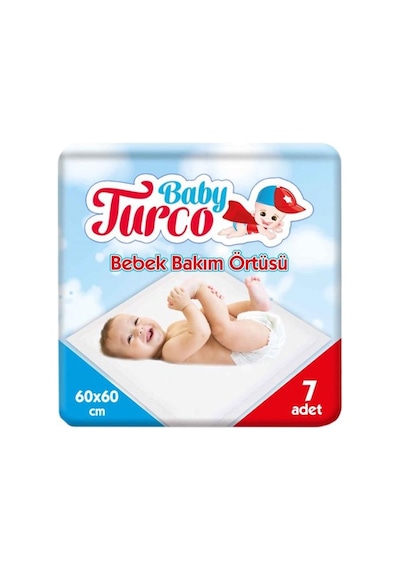 Baby Turco Bebek Bakım Örtüsü 7 Adet 60X60