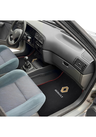 Renault 19 Europa Nakış Işlemeli Siyah Oto Halı Paspas