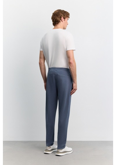 Avva Erkek İndigo Beli Lastikli Bağcıklı Soft Touch Regular Fit Eşofman Altı A62y3400 Avva Erkek İndigo Beli Lastikli Bağcıklı Soft Touch Regular Fit Eşofman Altı A62y3400
