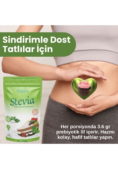 Fibrelle Prebiyotik Lifli Stevialı Tatlandırıcı 1200 G