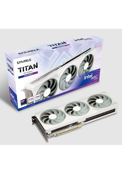 Sparkle Intel Arc B580 Titan Luna Oc 12gb Gddr6 192bit Ekran Aeae3ınt0001