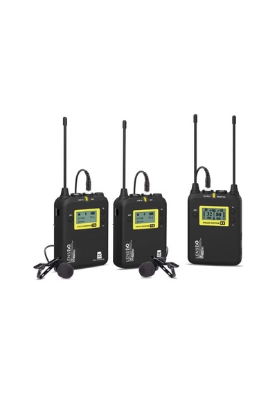Lensgo Lwm 328C Kablosuz İkili Yaka Mikrofonu Seti