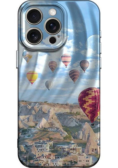 Newface Apple iPhone Uyumlu 15 Pro Max Kılıf Crew Desenli Kapak Glblseme - 67 - Kapadokya