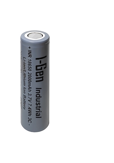 I-gen Industrial E001 Inr 18650 3.7v 2000 Mah 3c 7.4wh Li-ıon Şarjlı Pil Düz Başlı Lityum Pil Tekli Paket