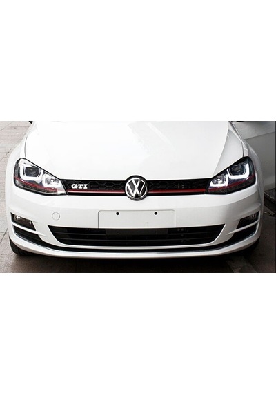 Vw Golf 7 Mk7 Gti Ön Panjur Izgara Kırmızı Şeritli 2012+