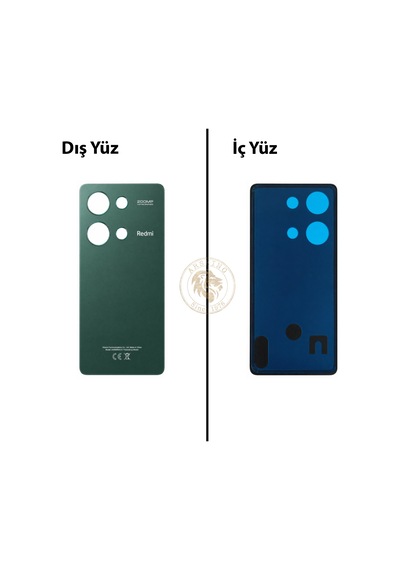 Xiaomi Redmi Note 13 Pro 4g Orman Yeşili Arka Pil Kapağı Batarya Kapağı Lazer Kesim Back Cover Çok Renkli