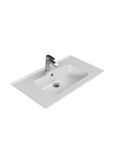 Turkuaz Seramik Blue Etajerli Lavabo 80 x 47 CM