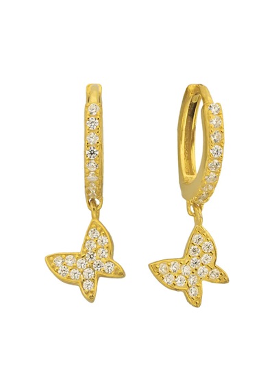 Kelebek Halka Küpe 717039 Gold
