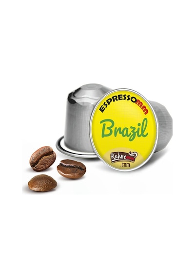 Espressomm® Single Origin Brazil Alüminyum Kapsül Kahve 100 Adet