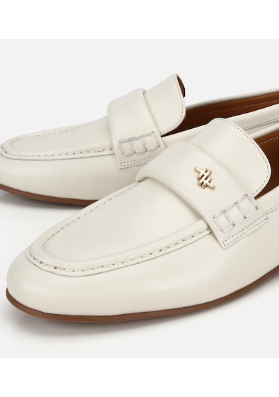 Hotiç Kadın Deri Ekru Yumuşak Dokulu Klasik Loafer -