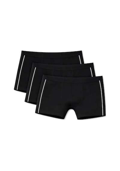 Yıldız Çamaşır Erkek Modal Biyeli Boxer 105-106-107-108-109 - 3 Adet Siyah