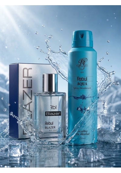 Rebul Edt Blazer 50ml + Rebul Deo Aqua 150 Ml 2' Li Set Aromatik