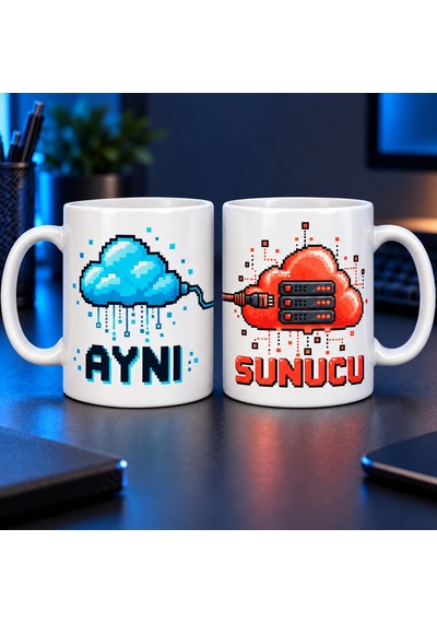 Aynı Sunucu 2'li Porselen Kupa Seti - Model 700 Diğer