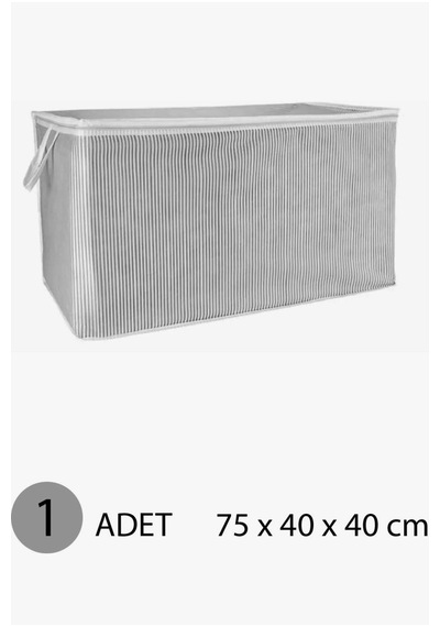 1 Adet Maxi 75 X 40 X 40 Cm Katlanabilir Yıkanabilir Fermuarlı Kulplu Yastık Yorgan Hurcu Nefes Alab Diğer