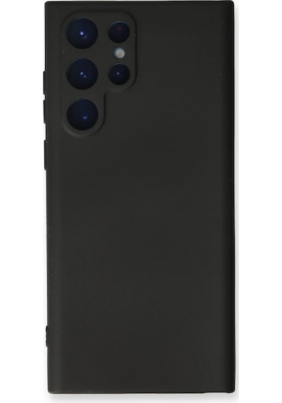 Gld-spt- Newface Samsung Uyumlu Galaxy S23 Ultra Kılıf Nano İçi Kadife Silikon - Siyah