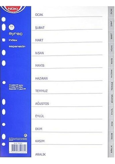 Noki Aylar Ayraç Ocak-aralık 59280 N11.154