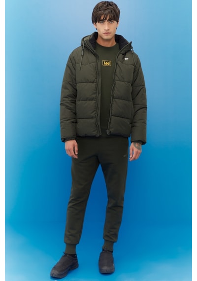 Lee Regular Fit Normal Kesim Kapüşonlu Haki Şişme Mont L88Bny300 Yeşil Lee Regular Fit Normal Kesim Kapüşonlu Haki Şişme Mont L88Bny300 Yeşil