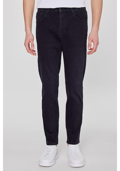 Lee Austin Straight Fit Jean Kot Denim Pantolon Siyah