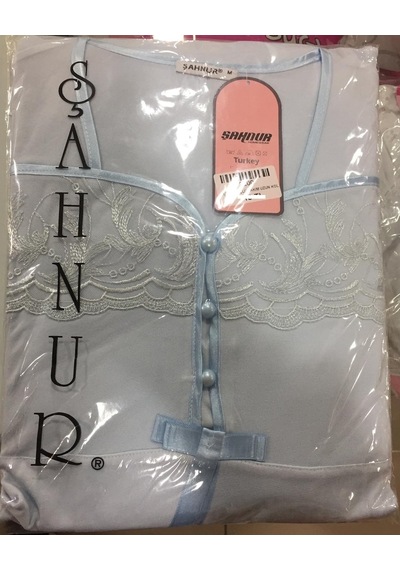 Şahnur 2200 3 Lü Hamile Lohusa Sabahlıklı Kadın Pijama Takımı
