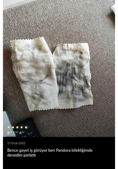 Kiti Serisi 5 Adet Mücevher Altın Gümüş Takı Silme Temizleme Parlatma Mendili Bezi