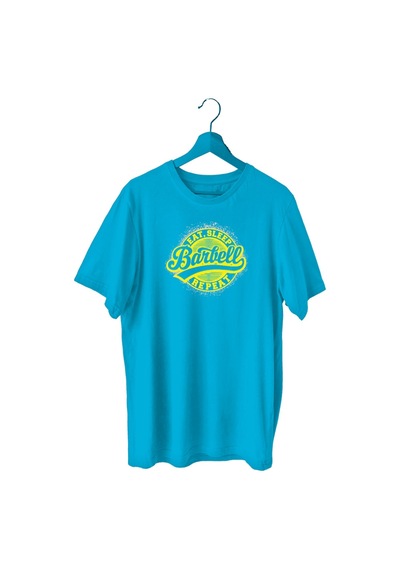 Bluu Barbell Sporcu T-Shirt Bisiklet Yaka (528818980)