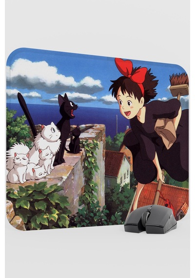 Kiki's Delivery Service Anime V1 - 48x40 Xl Gaming Kauçuk Kaymaz Taban Mouse Pad Fare Altlığı