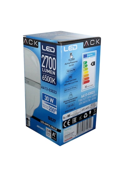 Ack Led Jumbo Ampul Iç Mekan Beyaz 30 W 220 Vac E27 Aa13-03023
