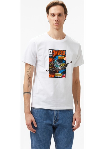 Converse Comic Cover Erkek Beyaz T-shirt
