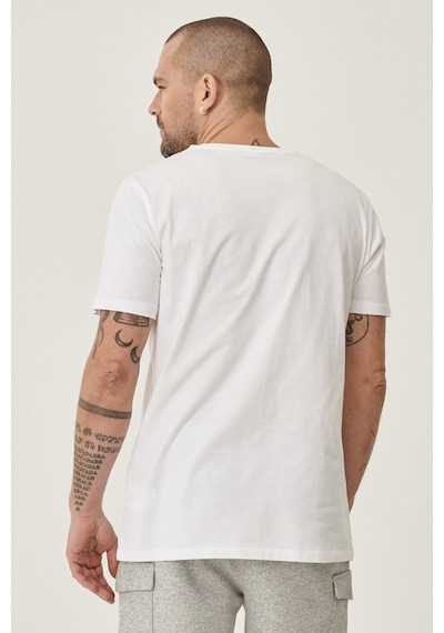 Ac&Co / Altınyıldız Classics Slim Fit Bisiklet Yaka Düz Erkek Tişört 2'li Beyaz