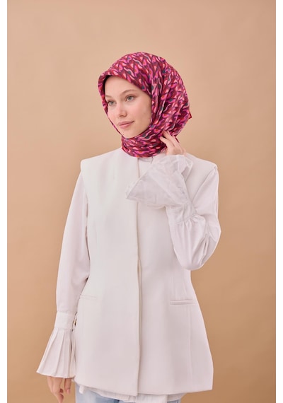 Silk Home Aura Eşarp 140006-03 Çilek Kırmızısı, Mürdüm, Toz Pembe, Yeşil, Turuncu