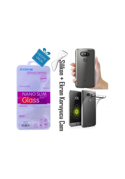 Neffos Y5l Şeffaf İnce Kılıf + Ekran Koruyucu Cam