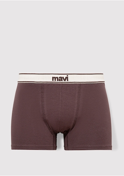 Mavi - Kahverengi Basic Boxer 092463-70246 Kahverengi