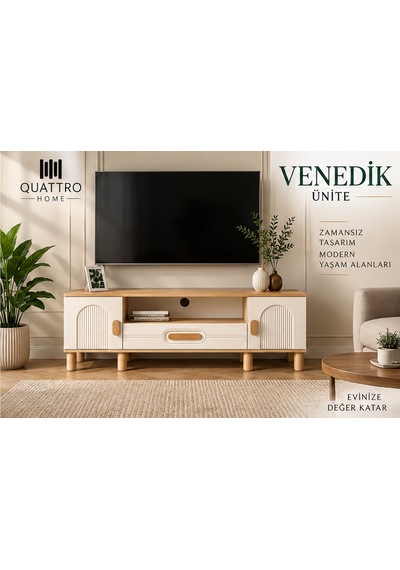Venedik Tv Ünitesi Ahşap