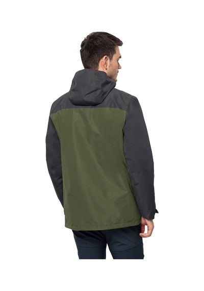 Jack Wolfskin Taubenberg 3ın1 Erkek Su Geçirmez Outdoor Mont Yeşi Yeşil