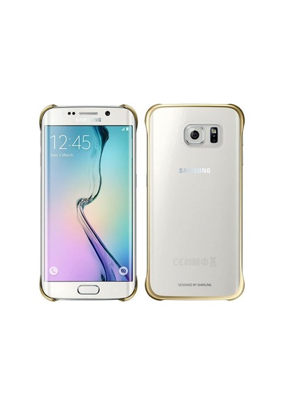 S6 Clear Cover Şeffaf Kılıf Gold