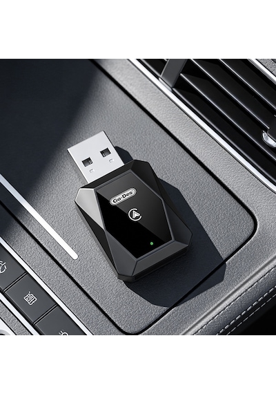 Go Des Gd-bt212 Android Auto Destekli Carplay Usb Bluetooth Wireless Transmitter Adaptör Siyah