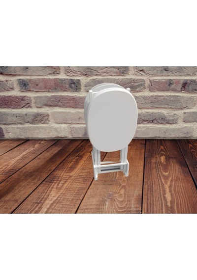 Zigon Sehpa Oval Çanta Kayın Model Torna Iskelet Parlak Beyaz Lak (482204688)