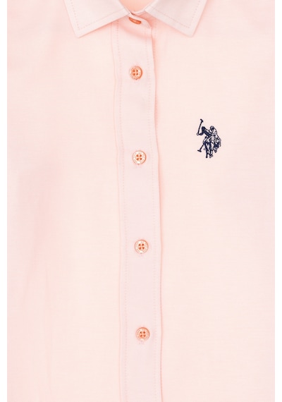 U.s. Polo Assn. Kız Çocuk Somon Gömlek Desenli 50297414-vr047 Somon U.s. Polo Assn. Kız Çocuk Somon Gömlek Desenli 50297414-vr047 Somon