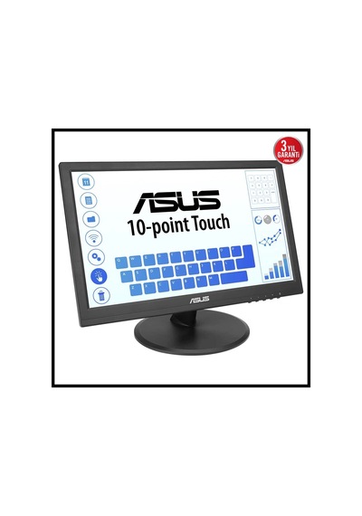 Asus Vt169he 15.6" 5ms, 60hz, Dokunmatik, Hdmı, D-sub, Düşük Mavi Işık, Freesync, Ips Panel Monitör