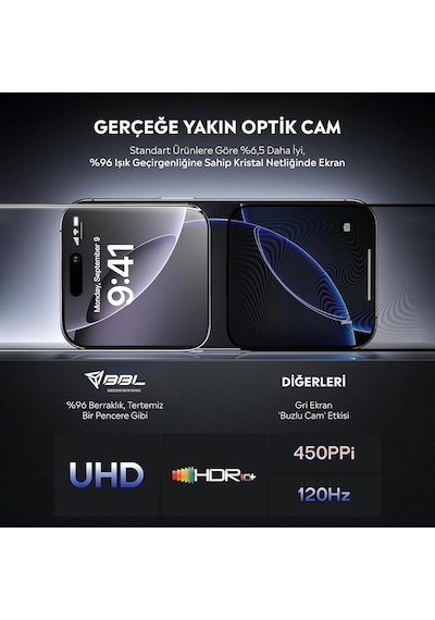 İphone 11 İle Uyumlu Ekran Koruyucu Uçtan Kenara Tam Kapsama Dayanıklı Temperli Kırılmaz Cam Koruma