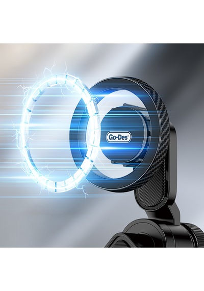 Go Des Gd-hd341 V Köşeli Ayarlanabilir Magnetik Araç İçi Telefon Tutucu Siyah