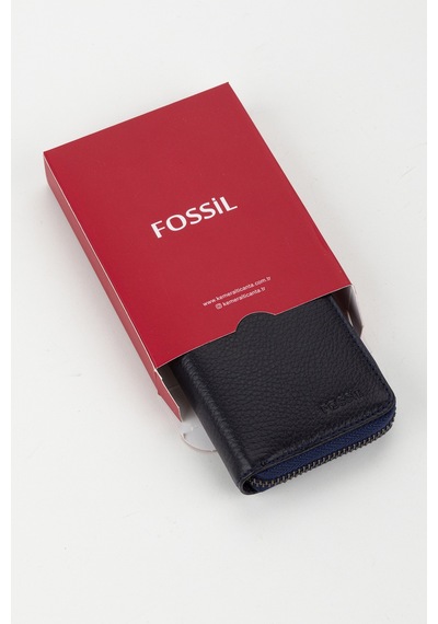 Fossil %100 Hakiki Deri El Portföyü Kartlık Cüzdan Lacivert Lacivert