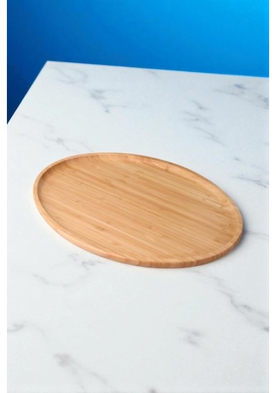 Bambu Servis Tepsi Oval Küçük 24 15cm Bambu Sunumluk Oval Diğer