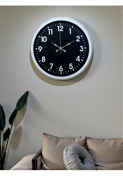 White Pure Kontrast 40 Cm Metal Duvar Saati Diğer