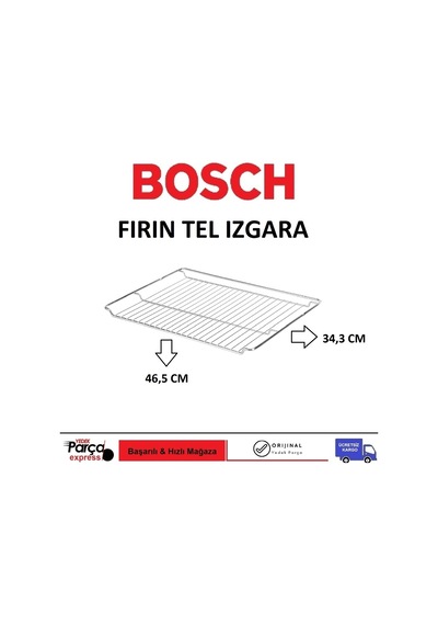 Bosch Uyumlu Hbg23B450E Ankastre Fırın Tel Izgara / Oven Wire Grid - 447097002