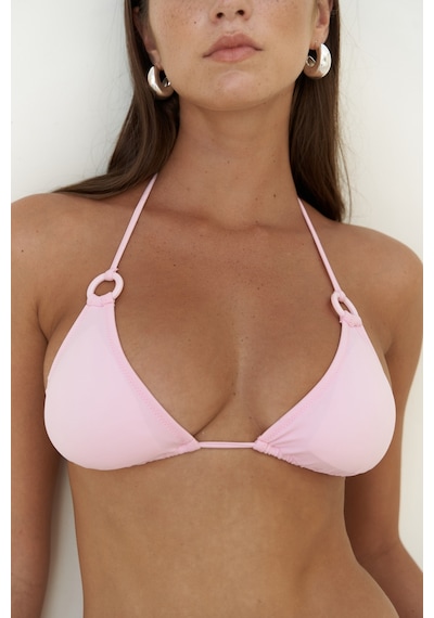 Mai Collection Mai Studios Co. Samudra Halka Detaylı Pembe Bikini Üstü Pembe