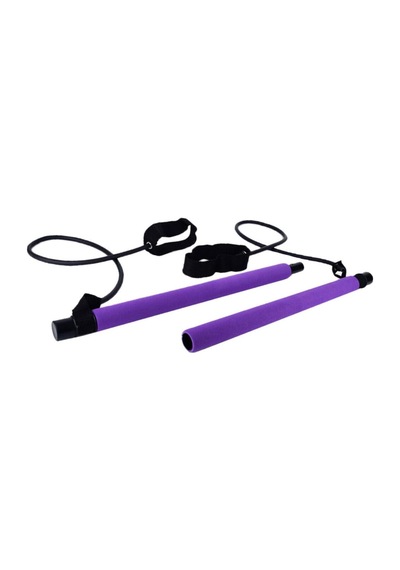 Squat Pilates Barı Direnç Lastikli Egzersiz Çubuğu