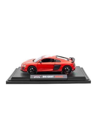 Mınıauto Audi R8 Kırmızı 1:24 Metal Çek Bırak Kapıları Açılan Sesli Işıklı Araba Kırmızı