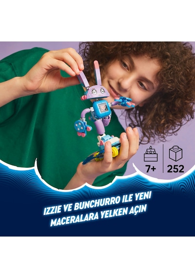 LEGO® DREAMZzz™ Izzie ve Oyun Tavşanı Bunchurro 71490 - 7 Yaş ve Üzeri Çocuklar için Yaratıcı Oyuncak Yapım Seti (252 Parça)